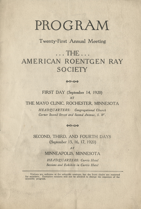Program Book - American Roentgen Ray Society