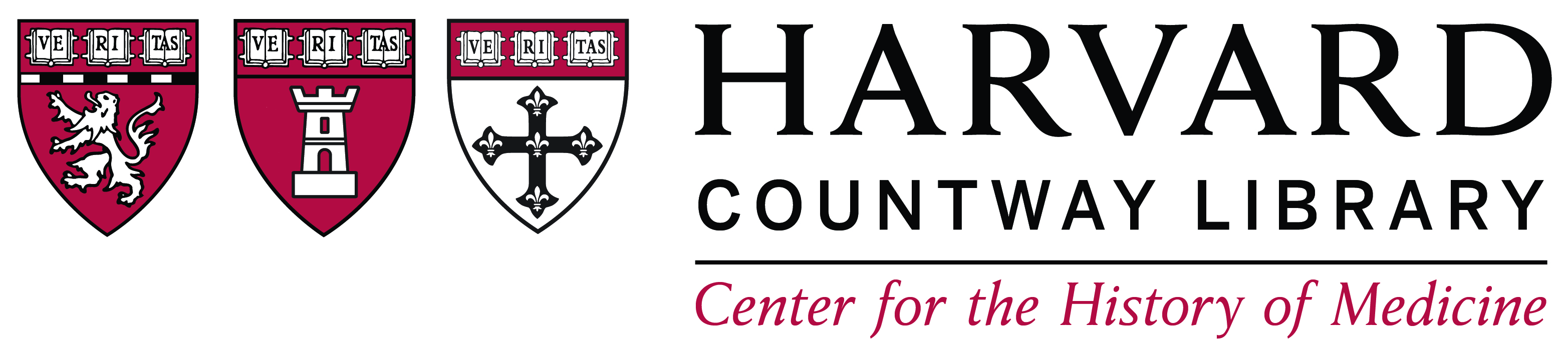 Center for the History of Medicine/Harvard Countway Library with shields logo