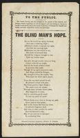 The blind man&#039;s hope