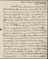 Letters from Benjamin Waterhouse (1797-1843) to Benjamin Waterhouse