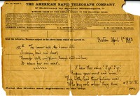 Facsimile telegram