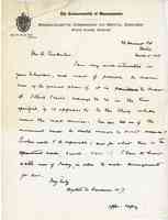 Letter from Myrtelle M. Canavan, M.D. to Ralph Pemberton, M.D.