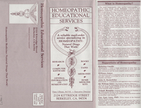 Homeopathic Educational Services Flyer