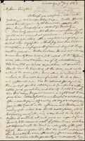 Letter from Benjamin Waterhouse (1754-1846) to Elizabeth Watson (Waterhouse) Ware and Mary (Waterhouse) Ware