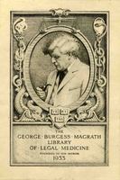 Bookplate of the George Burgess Magrath Library of Legal Medicine