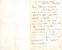 Letter to Henry Pickering Bowditch from Sir Francis Galton