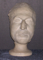 Phrenology cast of face of William Marcellus Goodrich, 1833