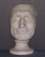 Phrenology cast of face of Abraham Courtney, 1832-1835