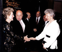 Audrey E. Evans with Nancy Reagan