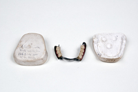 Inferior Partial Denture, Swaged Aluminum, Carved Teeth