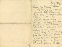 Letter from Florence Nightingale to Mr. Morey