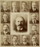 Twelve Boston physicians and their composite portrait