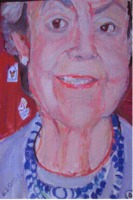 Painting of Audrey Evans