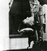 Phillip Drinker Testing the Second Respirator, 1928
