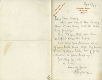 Letter from Florence Nightingale to Mrs. Morey