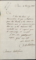 Letter from D. B. Warden to Benjamin Waterhouse
