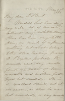 Letter from Oliver Wendell Holmes to William Hunt