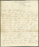 Letter from Florence Nightingale to Lord Stratford de Redcliffe with envelope, information card, and catalog entry