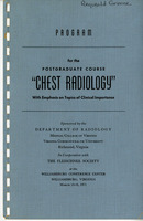 Program for the Postgraduate Course, &quot;Chest Radiology&quot;