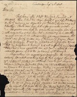 Letter from Benjamin Waterhouse to David Hosack