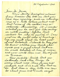 Letter from Anna Freud, page 1