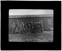 Group portrait in front of the Sergeant&#039;s Mess