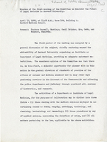 Committee to Consider the Future of Legal Medicine in Harvard University. Minutes, April 13, 1936. Pages 01-04.