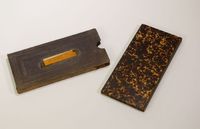 Microscope slides with tissue samples, 1870-1929