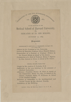 Program from Harvard Medical School centennial celebration